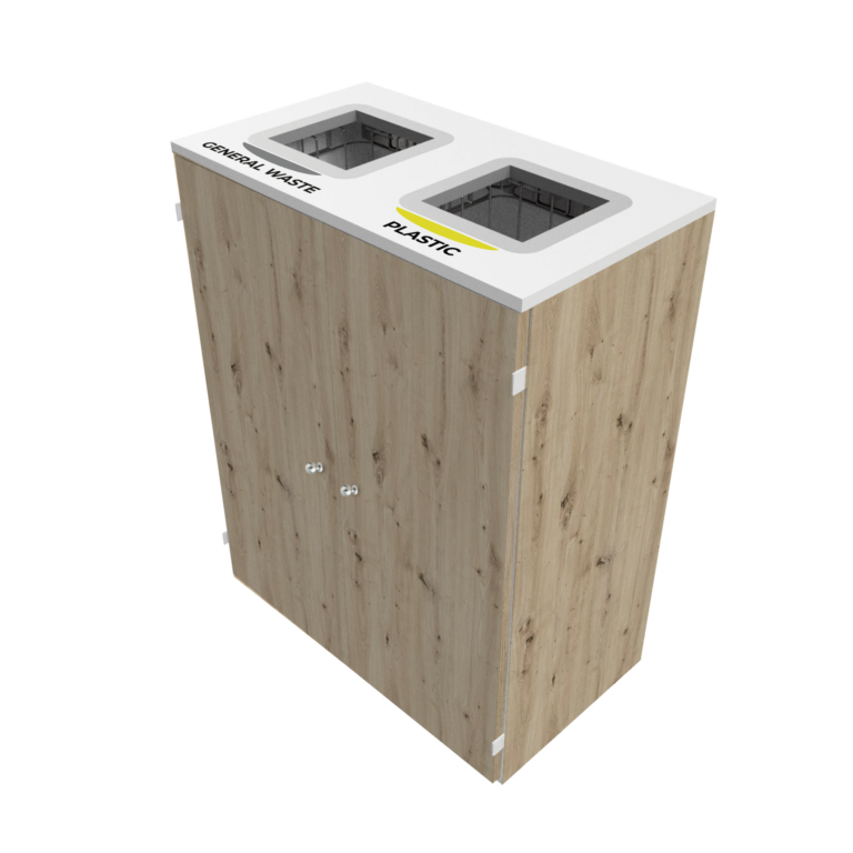 Cabinet office con finitura effetto rovere