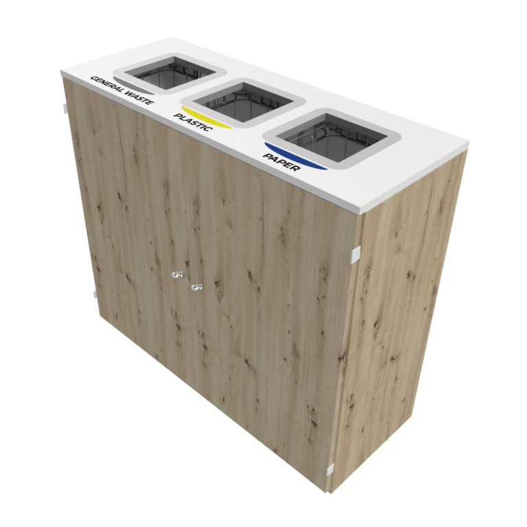 Cabinet office con finitura effetto rovere