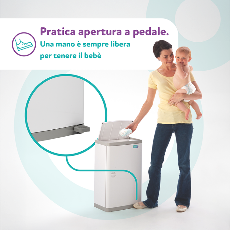 Cesto per pannolinini Saclò baby