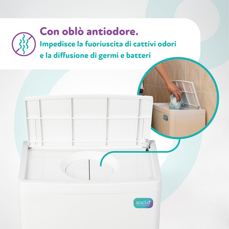 Cesto per pannolinini Saclò baby